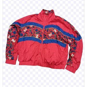 Vintage active elements christmas Jacket nylon sz s very cute